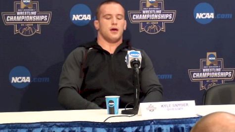 Kyle Snyder National Champion Press Conference - Heal Up And Get Back To Work