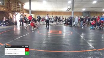 140 lbs Consi Of 8 #2 - Marcos Escalante, Newark Valley vs Lietrim Valderama, Swiftwater