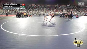G6A-100 lbs Quarterfinal - Silver Belvin, SHAWNEE (Girls)` vs Hannah Stephenson, SAND SPRINGS (Girls)