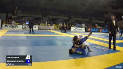 Isaac Doederlein vs Gilson Nunes De Oliveira Neto IBJJF 2017 Pan Jiu-Jitsu Championship