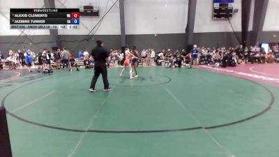 Junior Girls GR - 115 lbs Semis - Alexis Clements, WA vs Jazmine Turner, CA