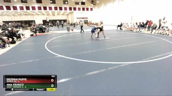 132 lbs Semis & 1st Wrestleback (8 Team) - Dezerai Puffe, Bemidji, MN vs Ana Franco, Joliet Township, IL