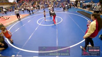 43.1-46 lbs Rr Rnd 2 - Saylor Greer, Lions Wrestling Academy vs Maya Romo, Choctaw Ironman Youth Wrestling