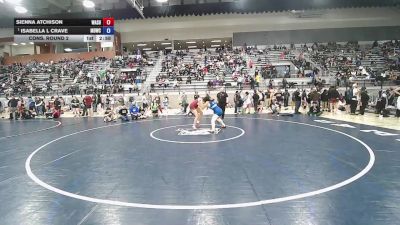 145 lbs Cons. Round 2 - Sienna Atchison, Washington vs Isabella L Crave, Mat Demon Wrestling Club