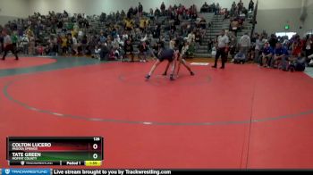 126 lbs Champ. Round 1 - Tate Green, Moffat County vs Colton Lucero, Pagosa Springs