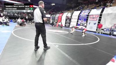 135 Class 1 lbs 5th Place Match - Isabella `bella` Montez, Carl Junction vs Peyton Dunn, St. Clair