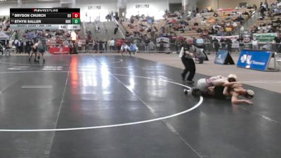 AA 106 lbs Cons. Round 3 - Bryson Church, Dobyns Bennett High School vs Ethyn Saller, Riverdale High School