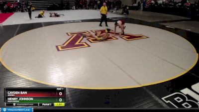 126 lbs 23rd Place Match - Henry Johnson, Mahtomedi vs Cayden Ban, Anoka