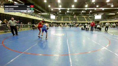 Quarterfinal - John Alexander, Paulsboro vs Adin Lewis, Magnolia