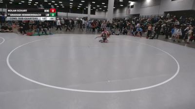 92 lbs Cons. Sub-quarters - Nolan Eckart, Bad Karma Wrestling Club vs Graham Hemmersbach, LaCrosse Area Wrestlers