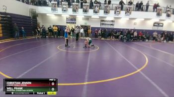 98 lbs Cons. Round 1 - Christian Jensen, Lander Middle School vs Will Frank, Shoshoni Junior High School