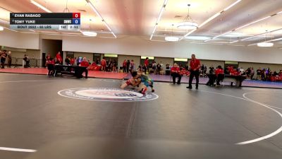 65 lbs Quarters - Evan Rabago vs Tony Yuke, Swamp Monsters Wrestling Club