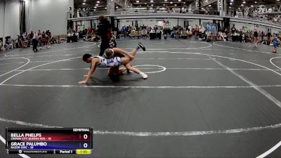 114 lbs Semis (4 Team) - Bella Phelps, Crown City Queens Red vs Grace Palumbo, RaZor GWC