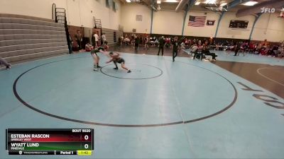 119-123 lbs Round 1 - Esteban Rascon, Greeley West vs Wyatt Lund, Pinedale