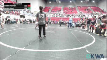 67 lbs Consi Of 4 - Corbin Thigpen, Choctaw Ironman vs Leland Riley, Midwest City Bombers Youth Wrestling Club