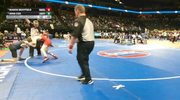 120 Class 4 lbs Semifinal - Mason Brayfield, Park Hill vs John Cox, Liberty