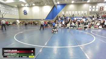 116 lbs Cons. Round 3 - Mason Elliott, Northside Wrestling Club vs Canyon Adams, Champions Wrestling Club