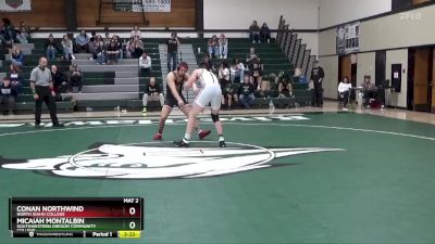 174 lbs Semifinal - Micaiah Montalbin, Southwestern Oregon Community College vs Conan Northwind, North Idaho College