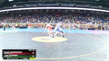 D3-215 lbs Cons. Round 2 - John Petersen, Hillsdale HS vs Blake Morningstar, Whitehall HS