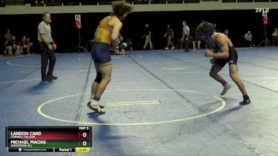 149 lbs Quarterfinal - Landon Card, Cornell College vs Michael Macias, Augustana (IL)