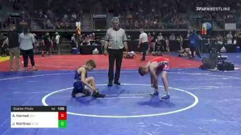 72 lbs Quarterfinal - Ayden Harned, Lexington Youth WC vs Jagger Martinez, Gladiator Academy