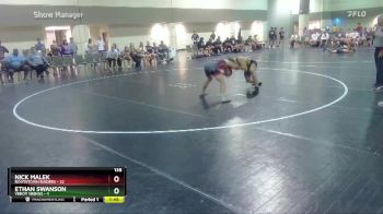 138 lbs Round 4 (6 Team) - Nick Malek, Rootstown Raiders vs Ethan Swanson, Verot Vikings