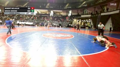 110 lbs Consolation - Robert McLaulin, Circle Training Center Wrestling vs Brock Jenkins, Roundtree Wrestling Academy