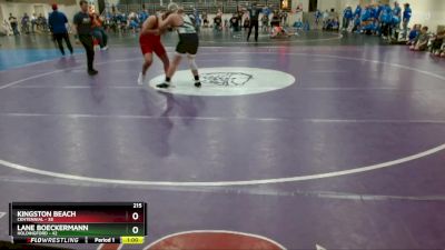 215 lbs Semis & 1st Wrestleback (8 Team) - Kingston Beach, Centennial vs Lane Boeckermann, Holdingford