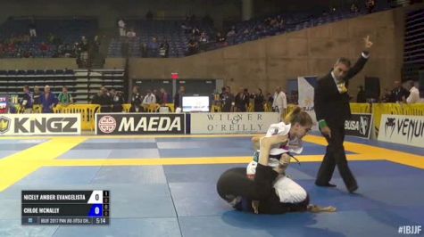 Nicole Amber Evangelista vs Chloe Mcnally IBJJF 2017 Pan Jiu-Jitsu Championship