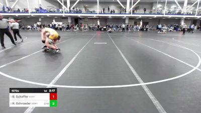 197 lbs Quarterfinal - Blake Schaffer, Kent State vs Reid Schroeder, Army-West Point