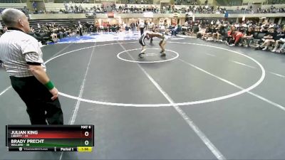 113 lbs Semis & 1st Wrestleback (8 Team) - Brady Precht, Willard vs Julian King, Liberty