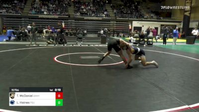 157 lbs Round Of 16 - Trae McDaniel, Army vs Levi Haines, Penn State
