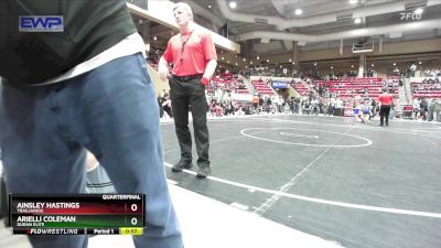 65 lbs Quarterfinal - Ainsley Hastings, Trailhands vs Arielli Coleman, Duran Elite