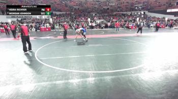 112 lbs 3rd Place Match - Keira Richter, Princeton Wrestling Club vs Morgan Johnson, Team Nazar Training Center