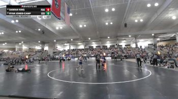 A 126 lbs Cons. Round 2 - Ryan Jones-Camp, Samuel Everett School Of Innovation vs Damian King, Polk Co. High School