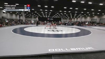 115 lbs 1st Place Match - Kendall Moe, Contenders Wrestling Academy vs Isabel Kaplan, Central Indiana Academy Of Wrestling