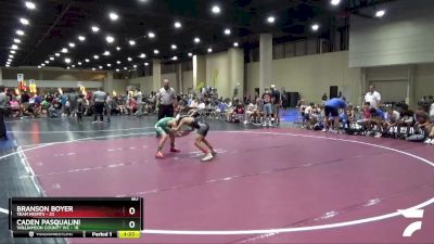 80 lbs Champ Round 1 (16 Team) - Branson Boyer, Team Misfits vs Caden Pasqualini, Williamson County WC