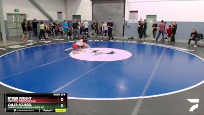 77 lbs Round 2 - Ryder Wright, Lions Den Wrestling Club vs Caleb Scussel, Juneau Youth Wrestling Club Inc.