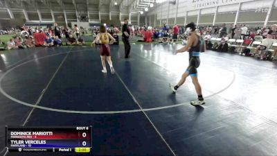 94 lbs Round 2 (8 Team) - Dominick Mariotti, Minnesota Red vs Tyler Verceles, Maryland