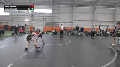 72 lbs Round 7 (10 Team) - Kash Warner, Kardiac Kidz vs Ryan Federico, Brecksville