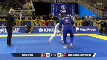 Maria Carolina Barón Vicentini vs Aurélie Le Vern 2025 Pan Jiu Jitsu IBJJF Championship