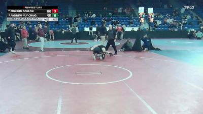 138 lbs Consi Of 16 #2 - Edward Donlon, Winchester vs Andrew "AJ" Craig, Portsmouth