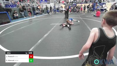 40 lbs Rr Rnd 4 - Jonah Raasch, Black Fox Wrestling Club vs Stetson Manuel, Newkirk Takedown Club