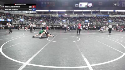 163 lbs Consi Of 8 #1 - Tristan Baumann, Excelsior Springs vs Karter Towell, Team Piasa