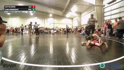 60 lbs Round Of 16 - Jax Elledge, Cleveland Takedown Club vs Liam Hemenway, Hilldale Youth Wrestling Club