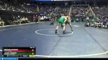 1A 220 lbs Cons. Round 1 - Jaden Marion, Uwharrie Charter vs Nathan Rogers, North Moore