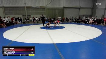 100 lbs Semis & 3rd Wb (16 Team) - Zoey Haney, Missouri Blue vs Mia Navarro, California Red