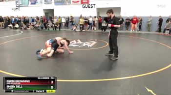 144 lbs Semifinal - Brodi Browning, Mat-Su Matmen vs Emery Dell, Alaska