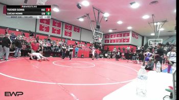126 lbs Semifinal - Tucker Goins, Poteau vs Lucas Howe, Coweta