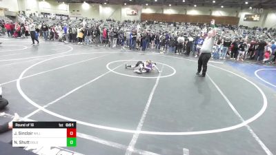 49 lbs Round Of 16 - Jordy Sinclair, Willows Wrestling vs Nixon Shutt, Gold Rush Wrestling